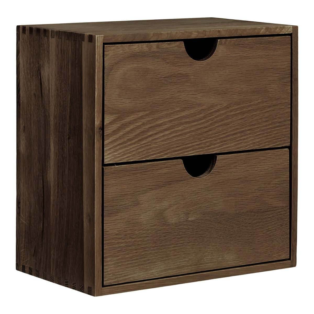 Townsville Wall Shelf with drawers - Dark Brown
