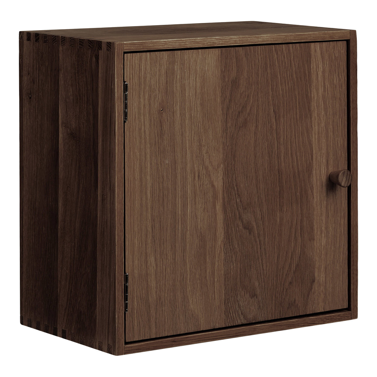 Townsville Wall Shelf with door - Dark Brown