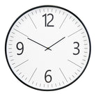 Biel Wall Clock - Wall clock, black and white, , silent movement ø51 cm