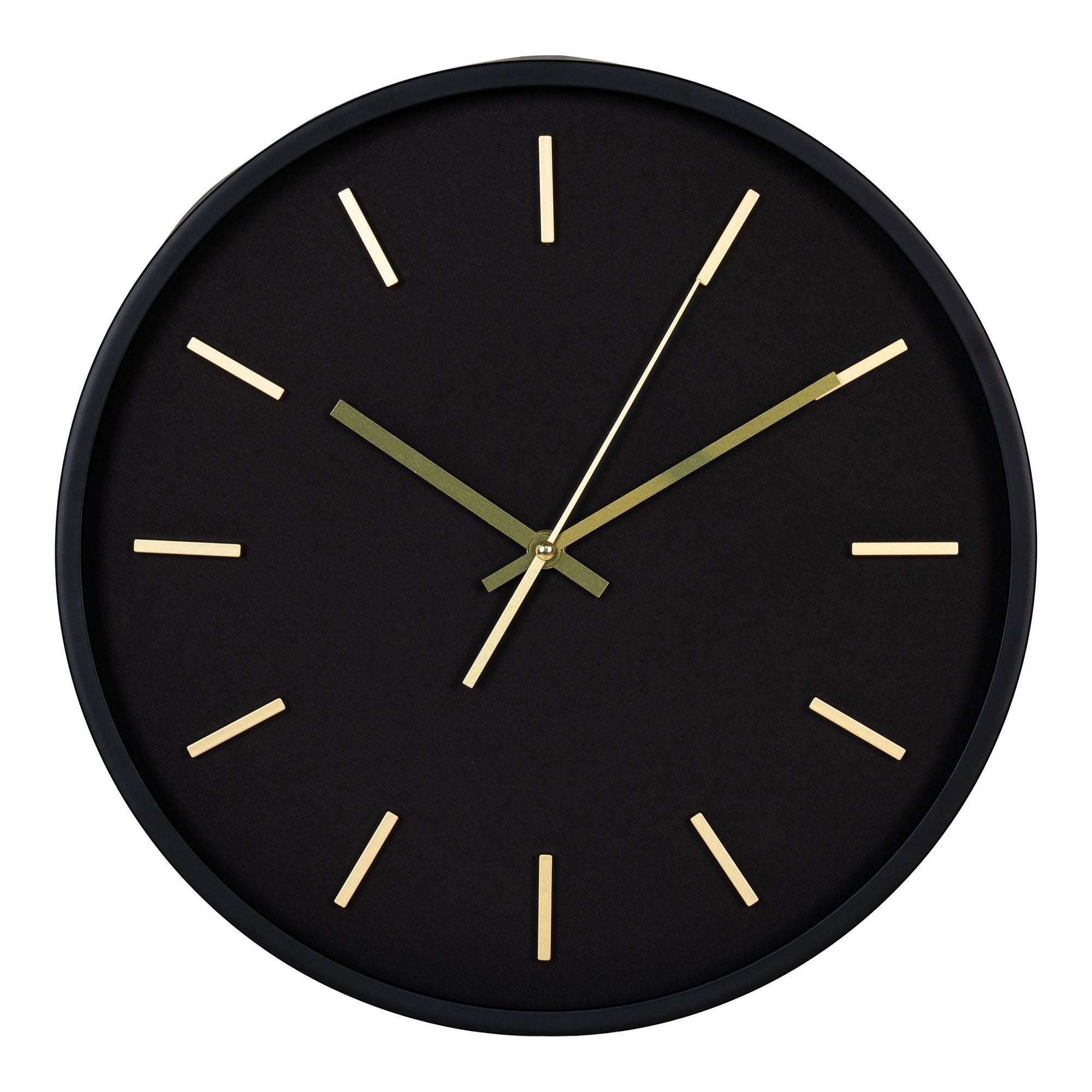 Kensington Wall Clock - Wall clock, black, silent movement ø35 cm
