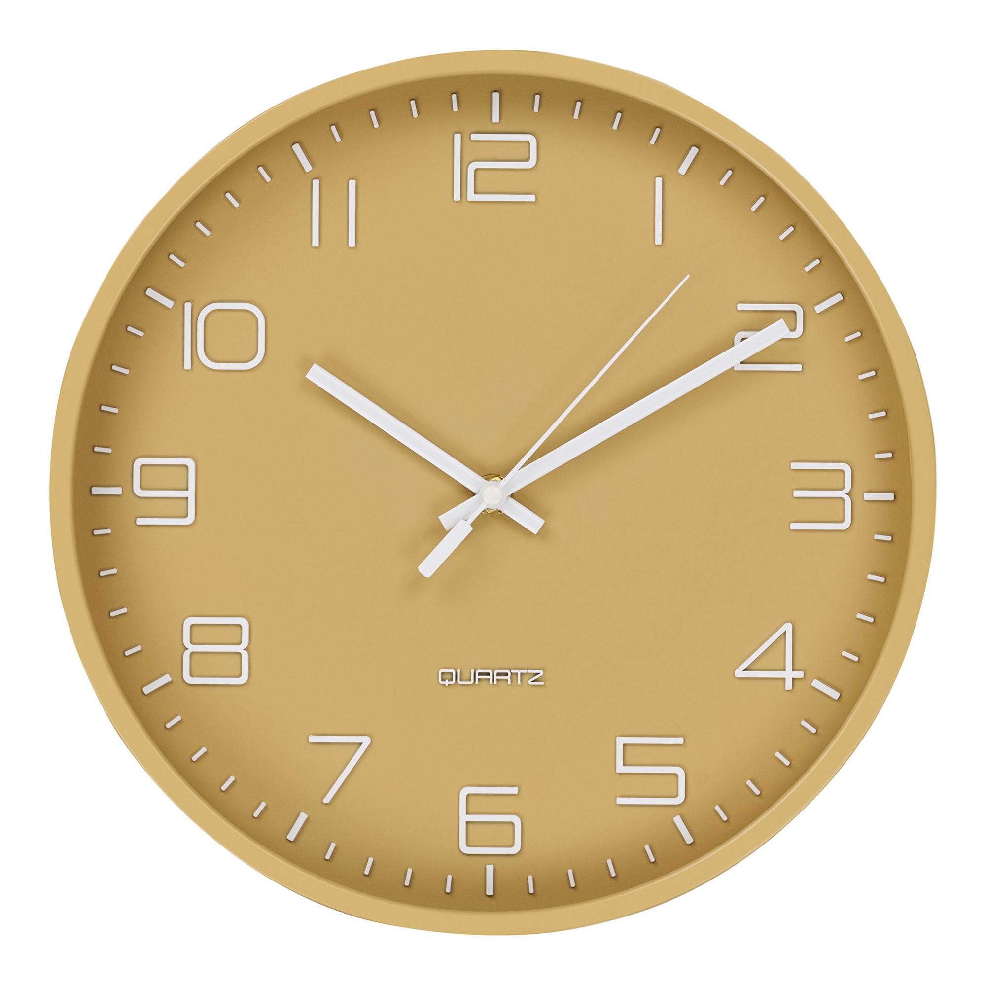 Rosolini Wall Clock - Wall clock, ocher, silent movement ø30 cm
