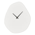 Vienna Wall Clock - Wall clock, organic from, cement, off-white, silent movement 28x33 cm