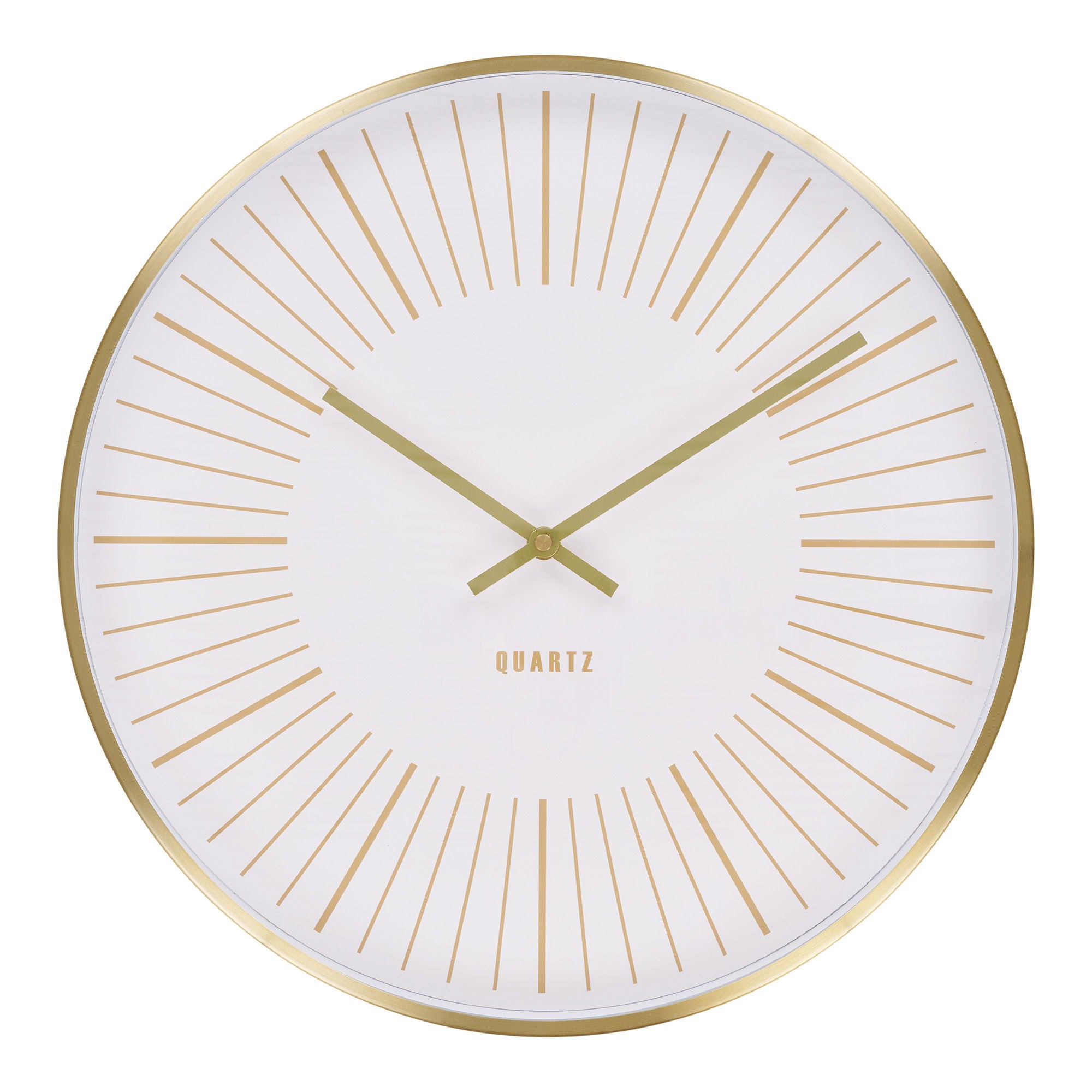 Takamaka Wall Clock - Wall clock, aluminium, gold, silent movement ø40 cm