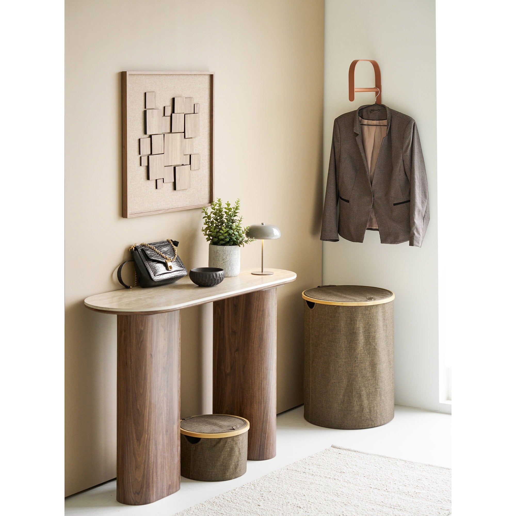 Noto Laundry Basket - Brown