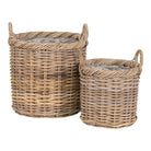 Gili Baskets - Baskets, kubu rattan, nature set of 2