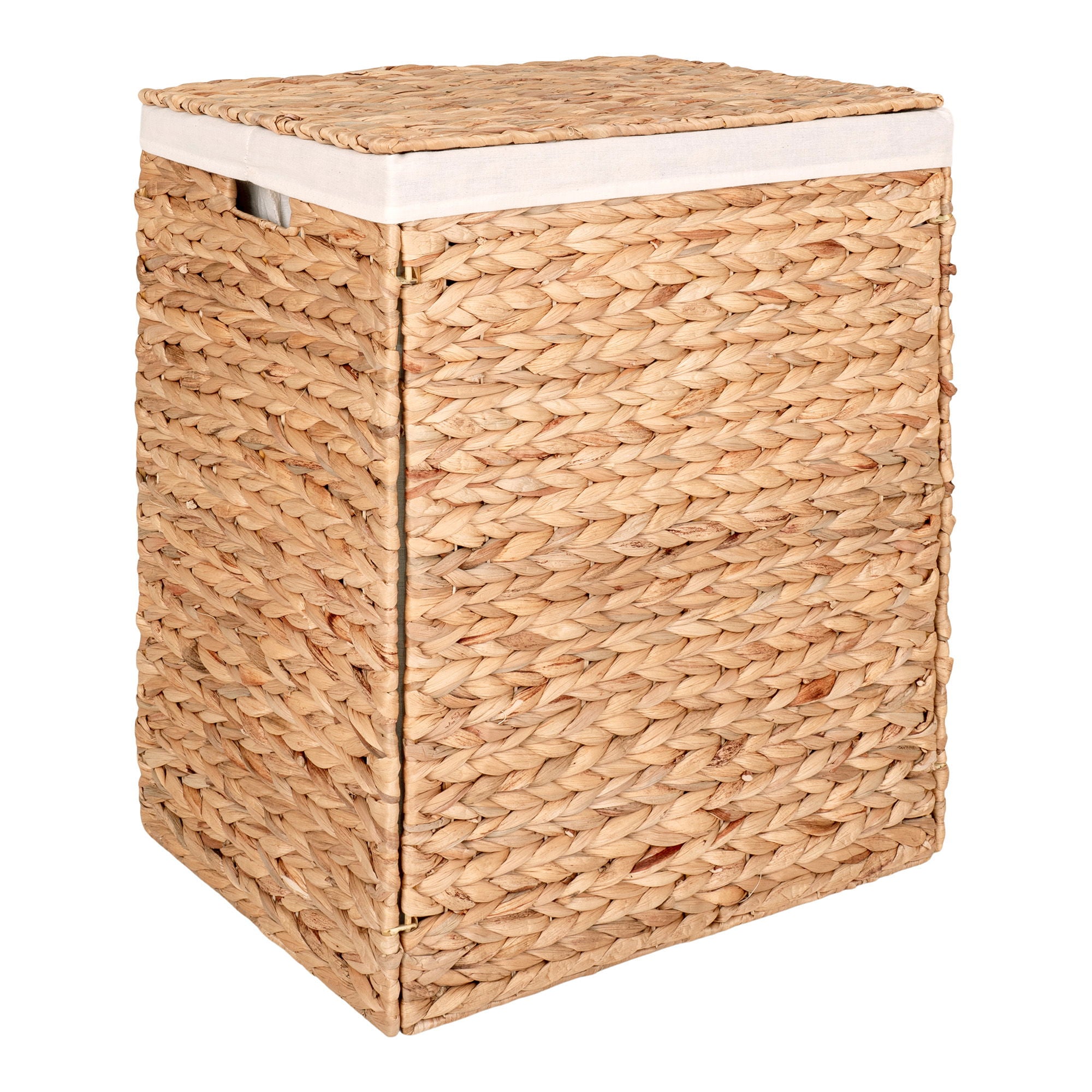 Passo Laundry Basket - Laundry Basket, water hyacinth, nature 43x32x55 cm