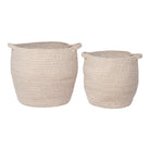 Lamas Baskets - Baskets, cotton, beige, set of 2