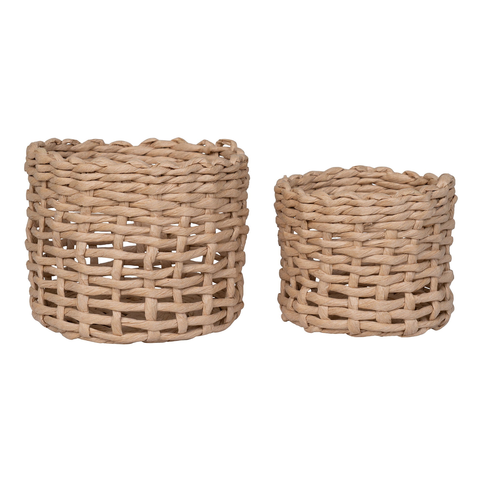 Penela Baskets - Baskets, paper, natural, set of 2