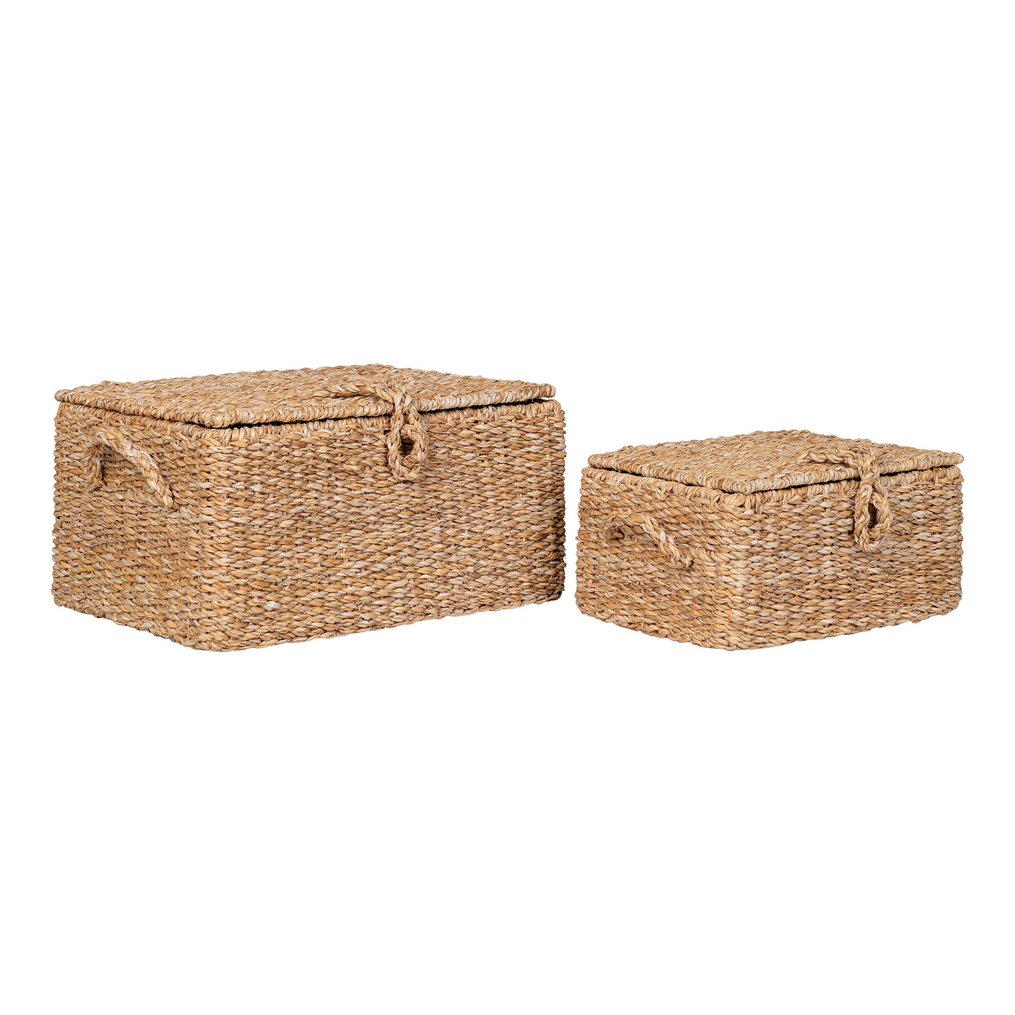 Bogra Baskets - Baskets, seagrass/metal, natural, set of 2