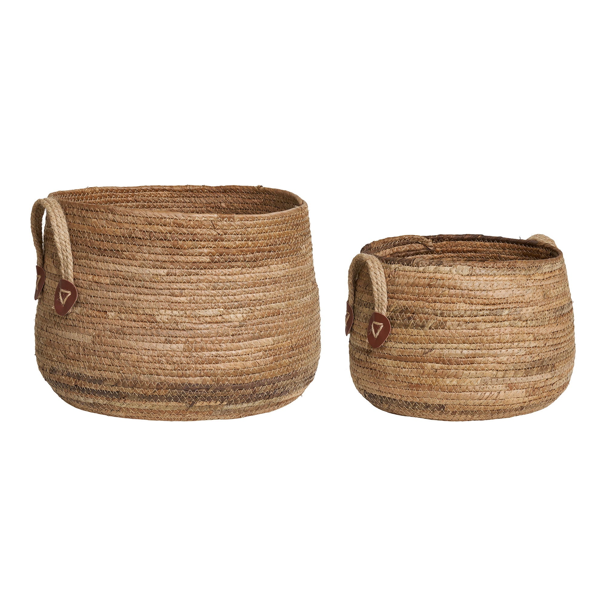 Aosta Baskets - Baskets, banana leaf, natural, set of 2