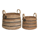 Erba Baskets - Baskets, banana leaf, natural, set of 2