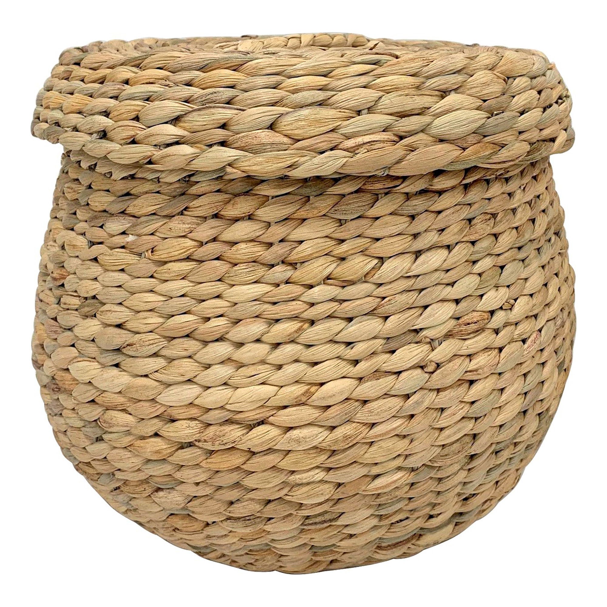Arona Basket - Basket, water hyacinth, nature ø30x26,5 cm