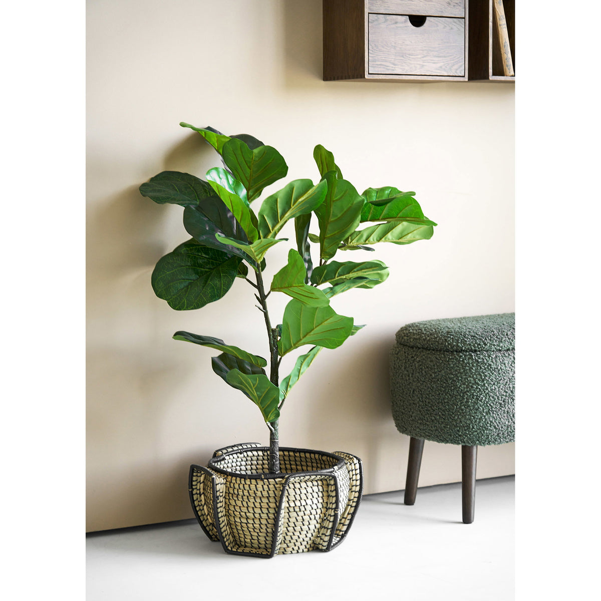 Medan Basket - Natural / Black