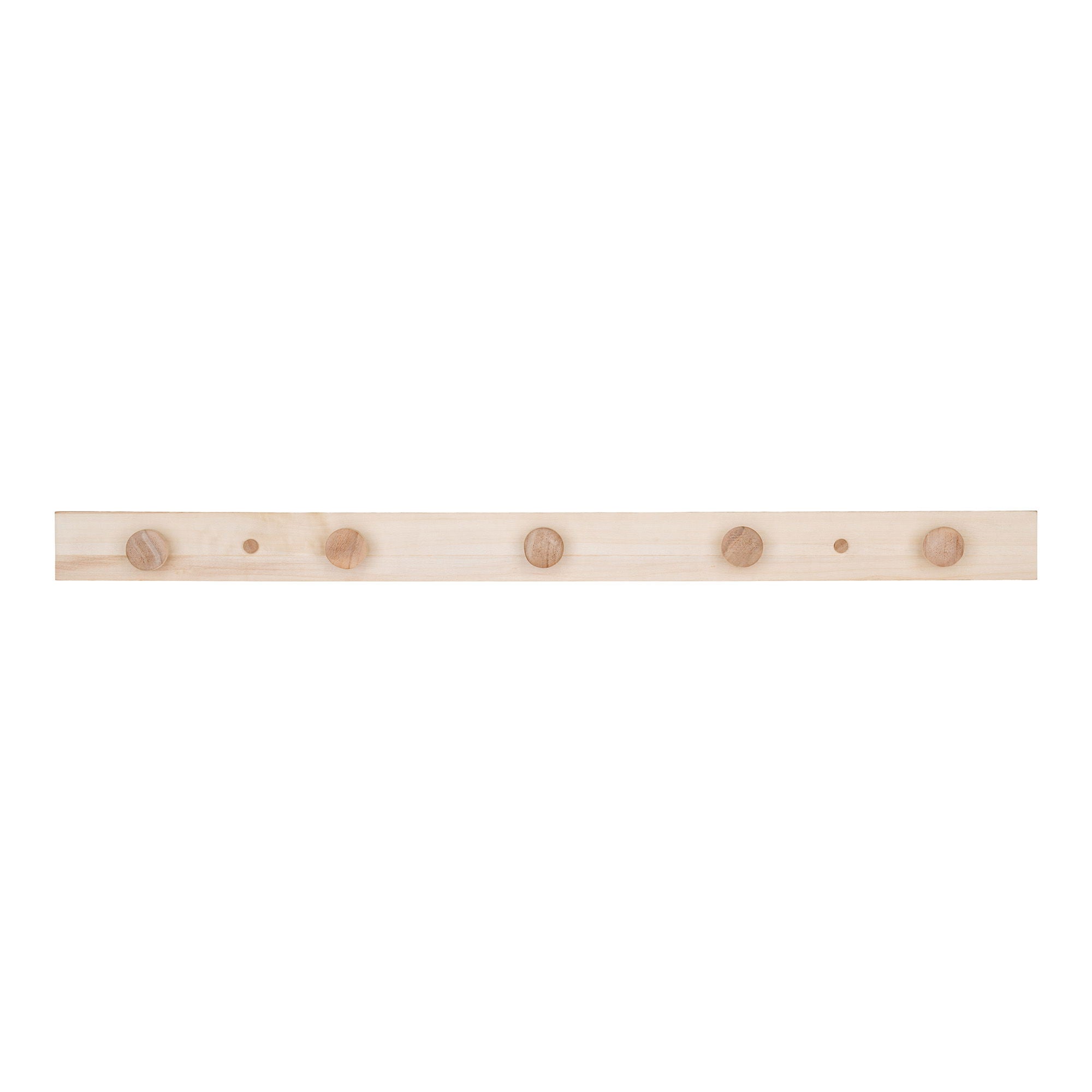 Abano Coat Rack  - Coat rack, poplar wood, nature 70x5 cm