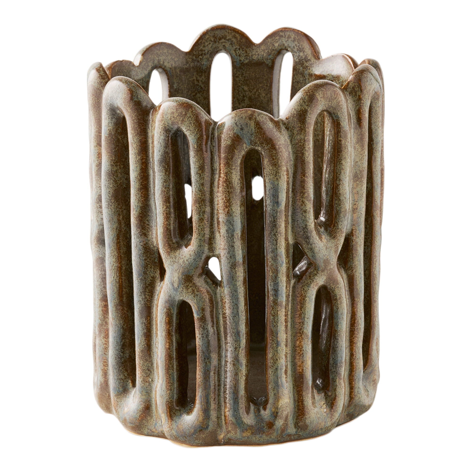 Candle Holders - Brown
