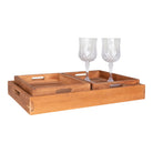 Faro Tray - Tray, teak, natureset of 3
