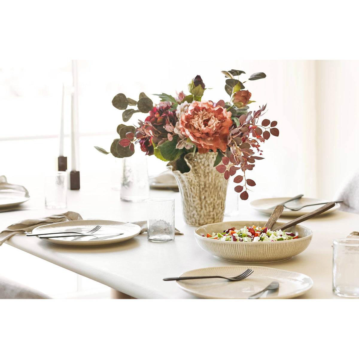 Viola Serving Bowl - Beige