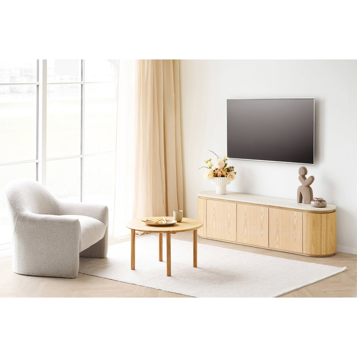 Viola Serving Tray - Beige
