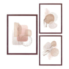 Aspen Frame set - Frame set, dark brown, set of 3