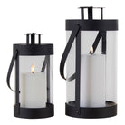 Bondi Lanterns - Lanterns, steel/glass, black, set of 2