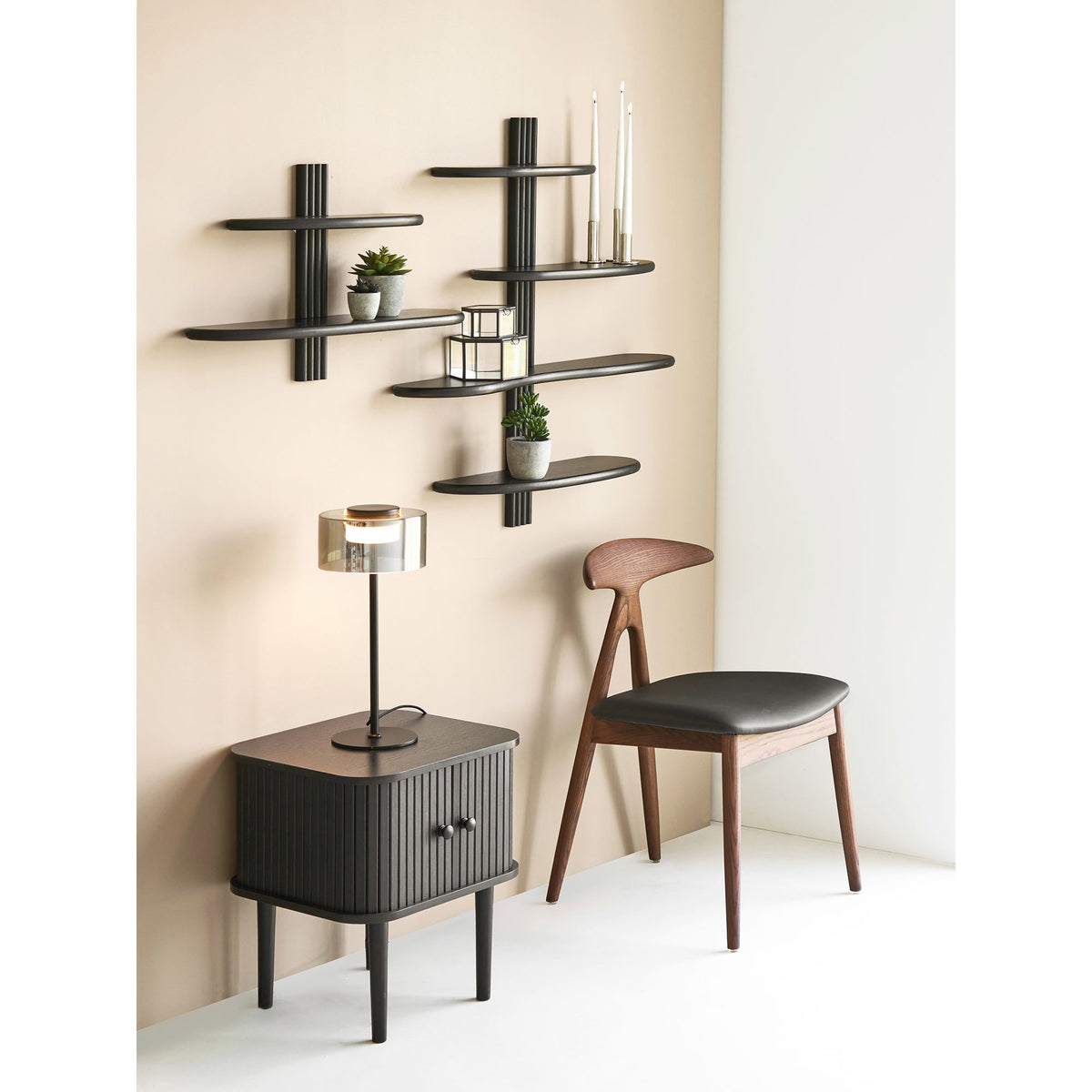 Cholet Table Lamp - Black / Clear