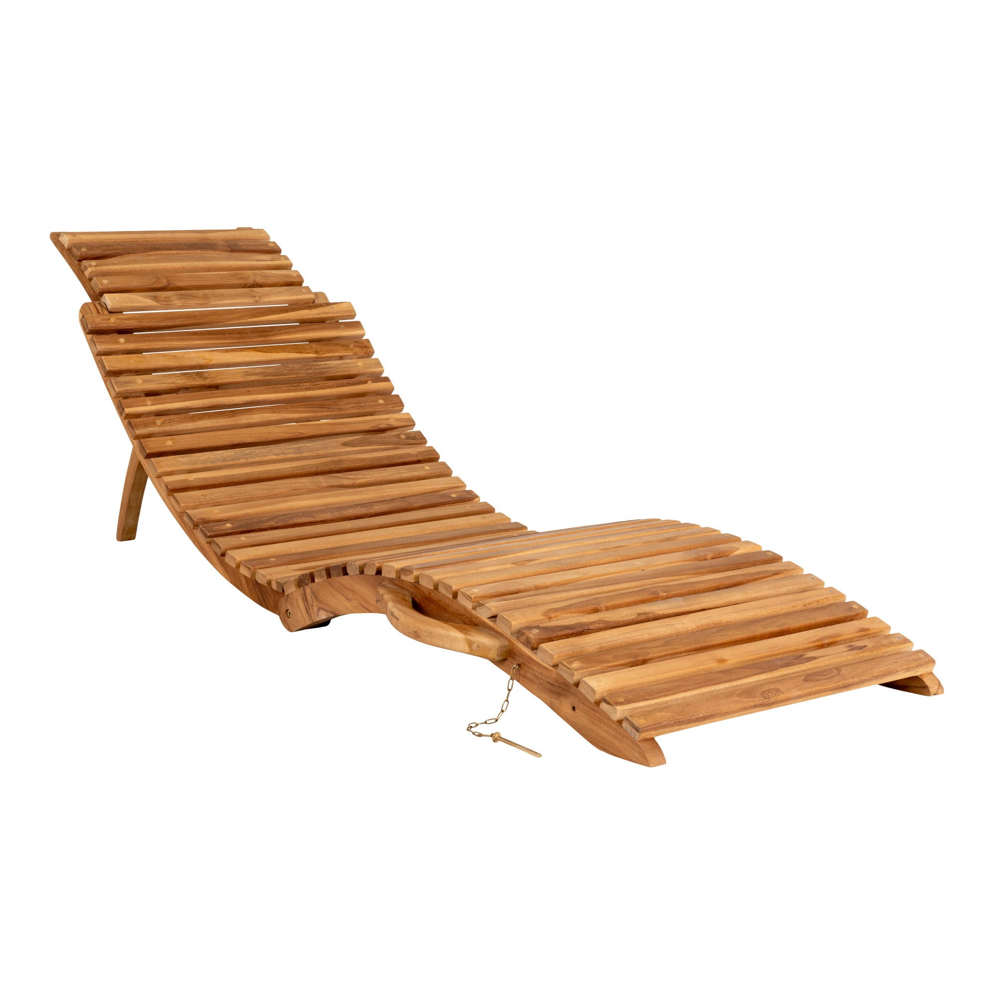 Arrieta Sun Lounger - Sun Lounger, teak, nature