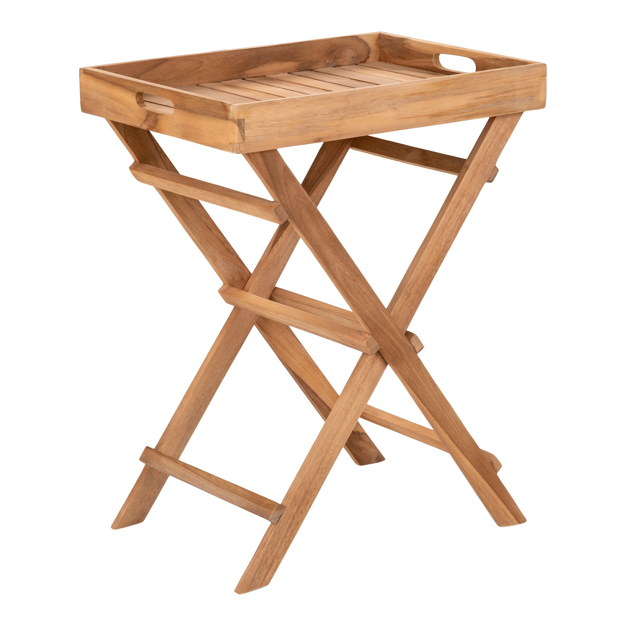 Ronda Tray Table - Tray Table, teak, nature, 29x39x49,5 cm