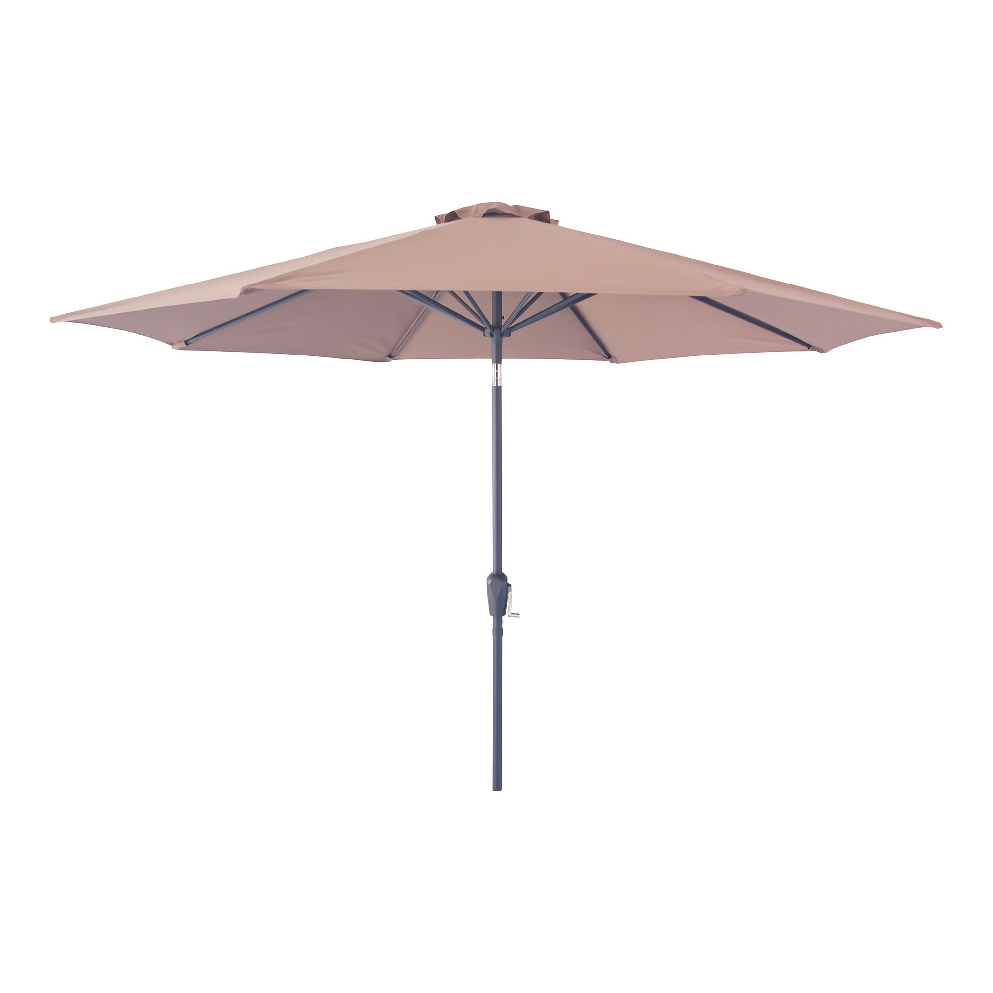 Houston Parasol - Parasol with crank and tilt, metal pole, sand, ø300 cm