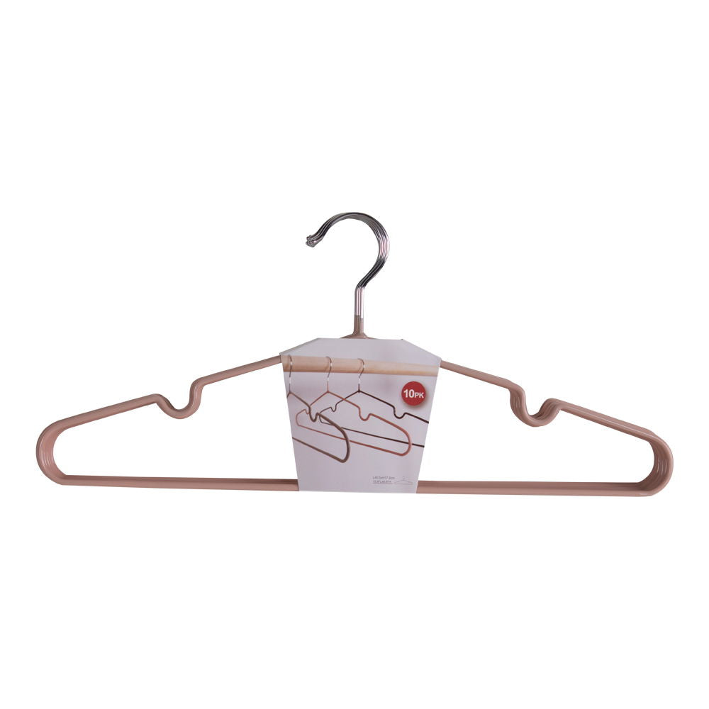Massa Hangers - Metal hangers with rose coating, set of 10