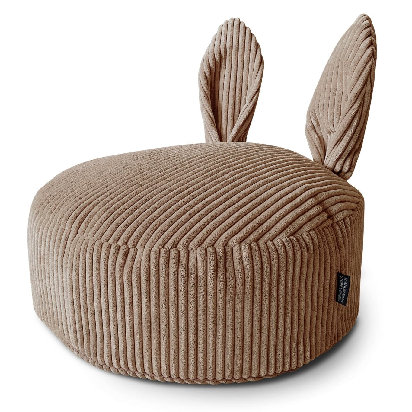 BUNNY Pouf Bean Bag, Corduroy, Dark Grey - Scandinavian Stories by Marton