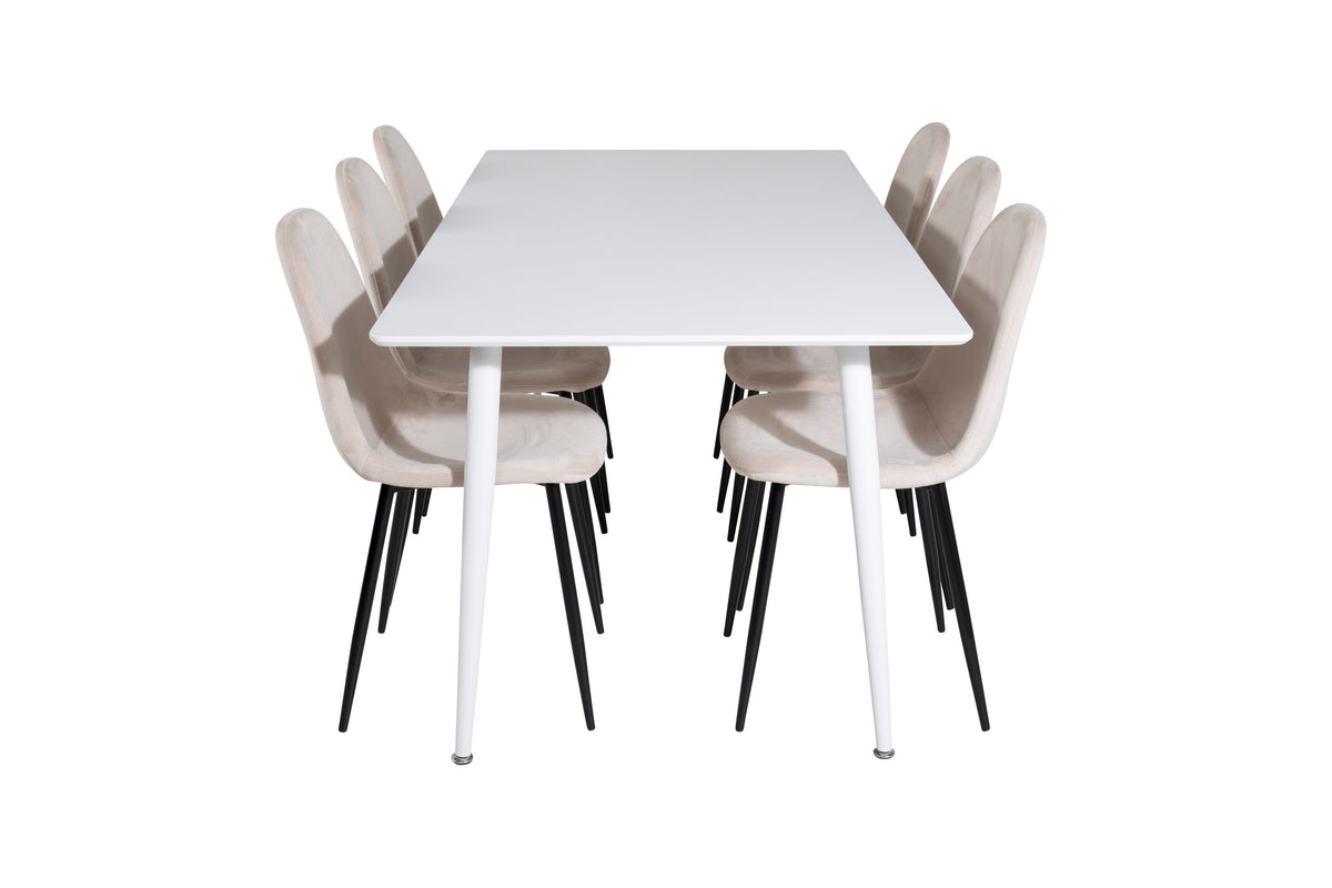 Polar Dining Table with Polar Chairs