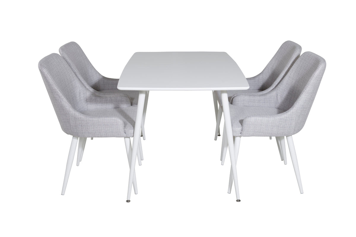 Polar Dining Table with Plaza Chairs