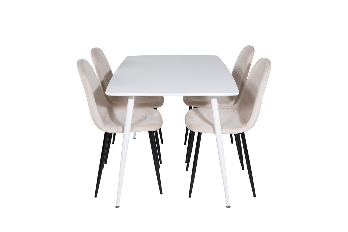 Polar Dining Table with Polar Chairs
