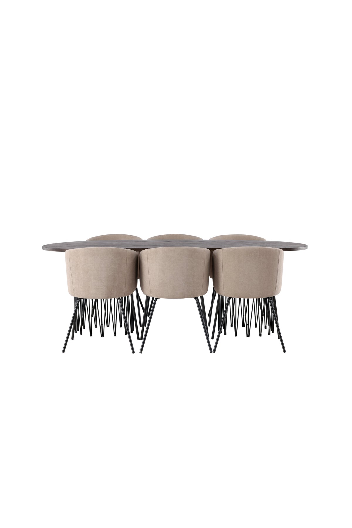 Stone Dining Table with Berit Chairs