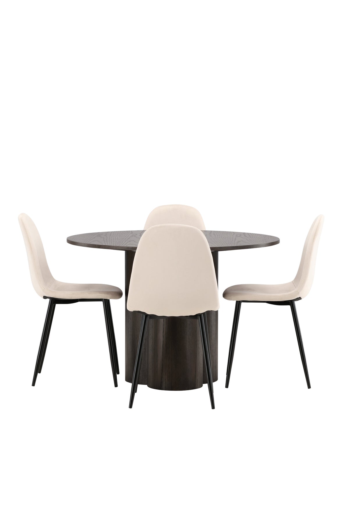 Olivia Dining Table with Polar Chairs