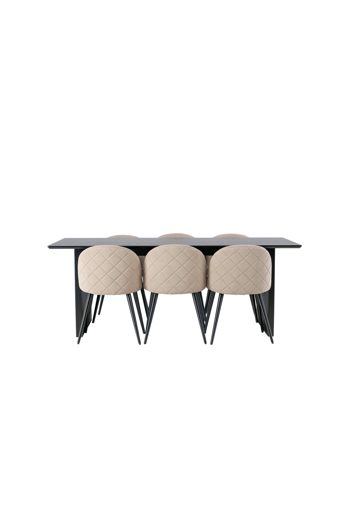 Vail Dining Table with Velvet Chairs