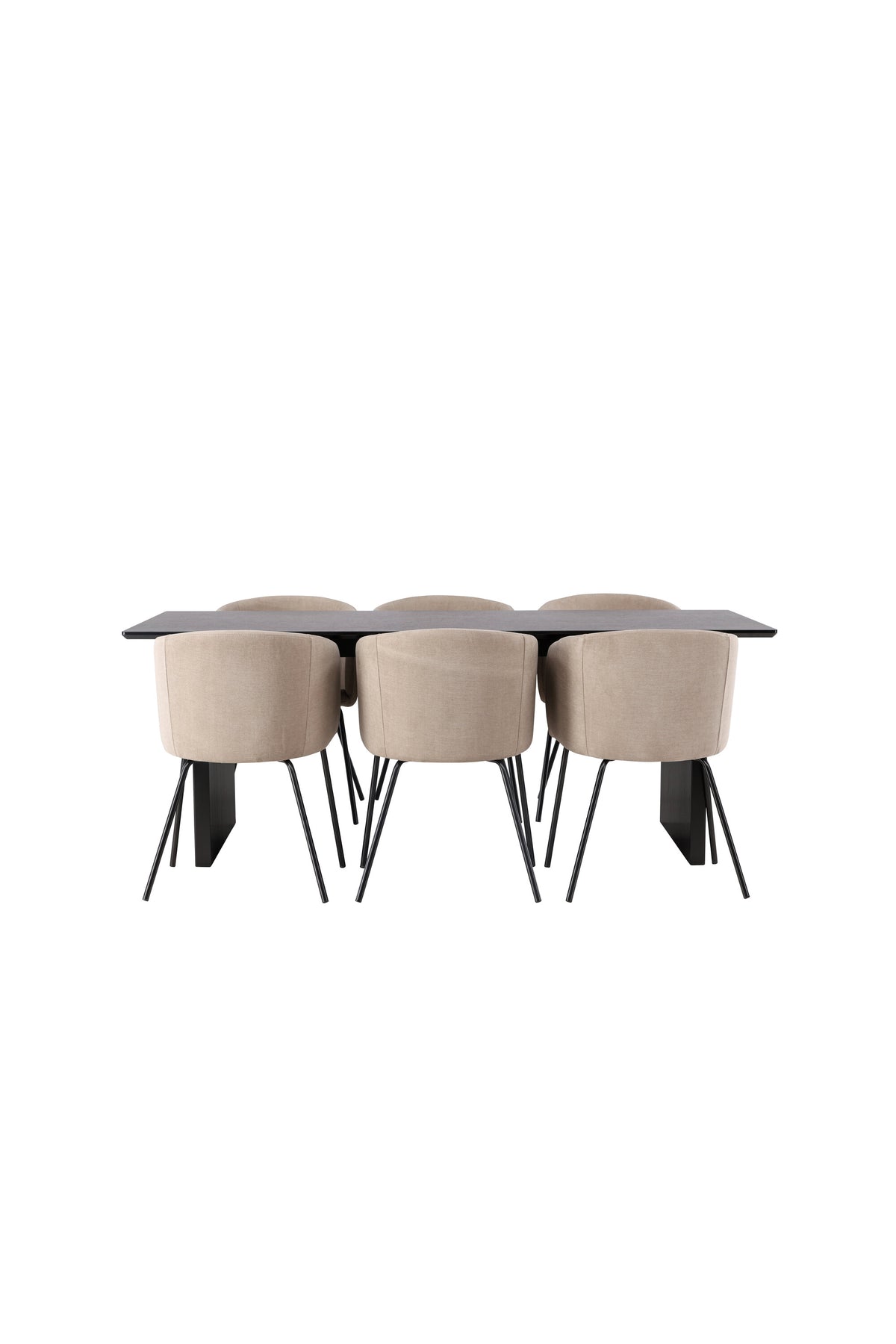Vail Dining Table with Berit Chairs