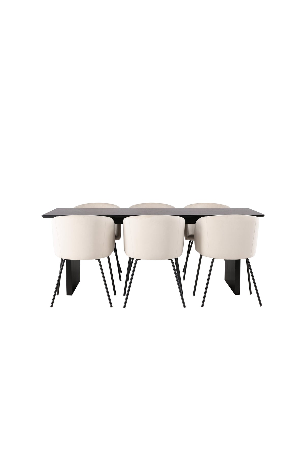 Vail Dining Table with Berit Chairs
