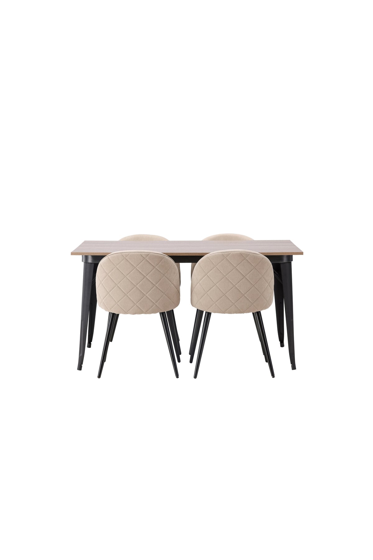 Tempe Dining Table with Velvet Chairs