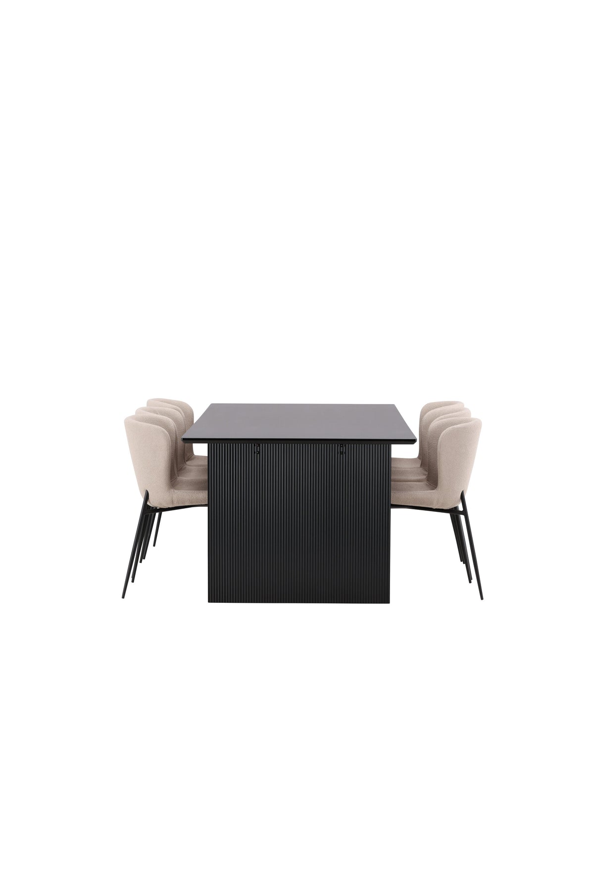 Vail Dining Table with Modesto Chairs