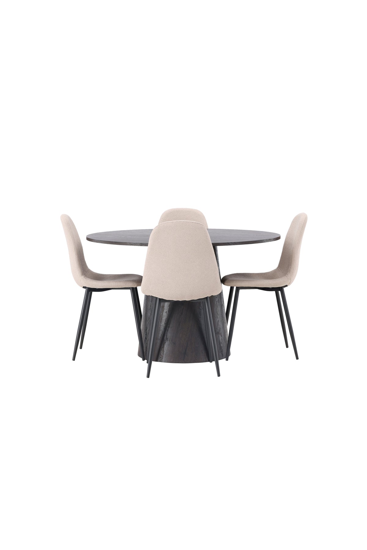 Lanzo Dining Table with Polar Chairs