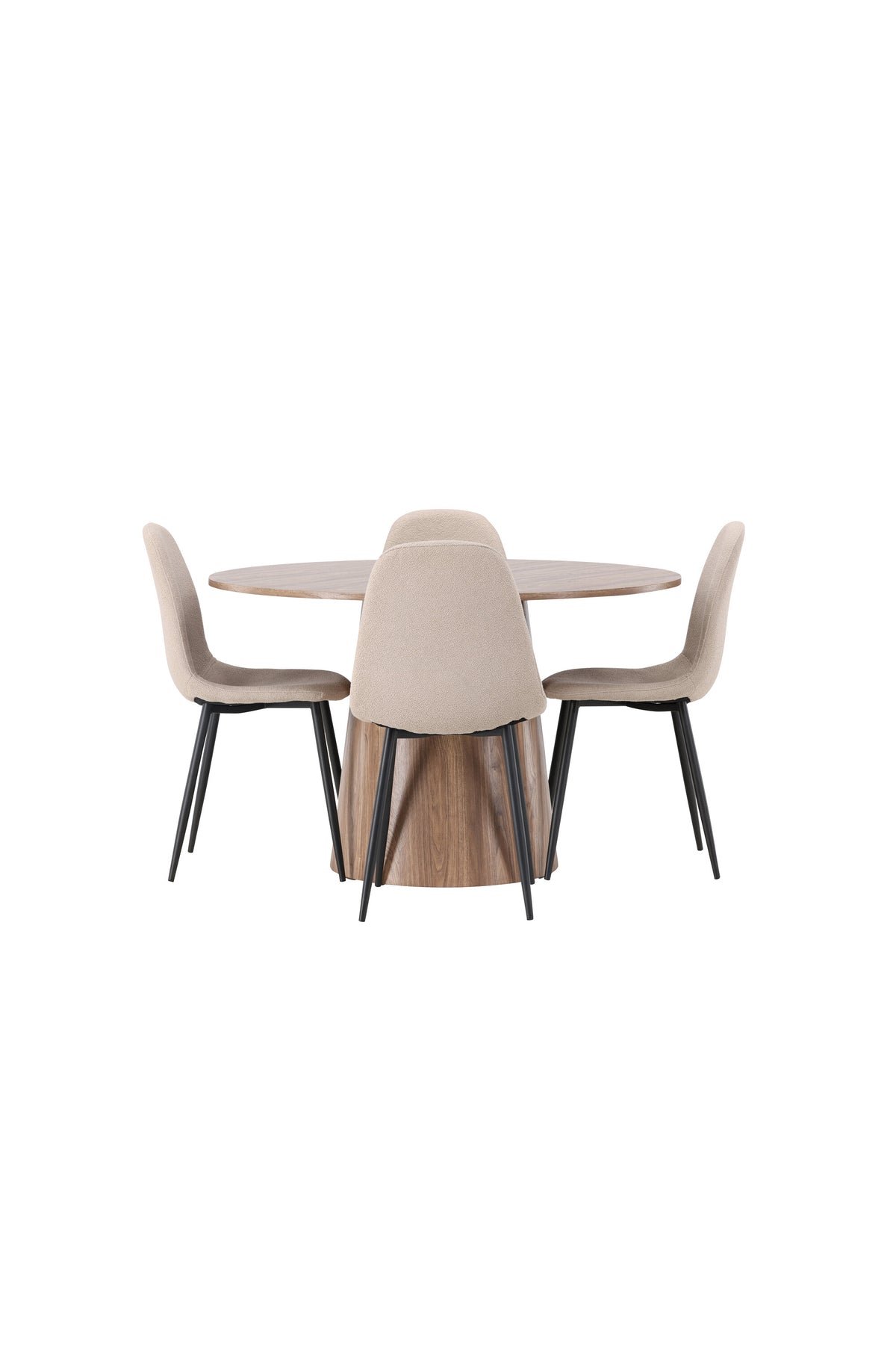 Lanzo Dining Table with Polar Chairs