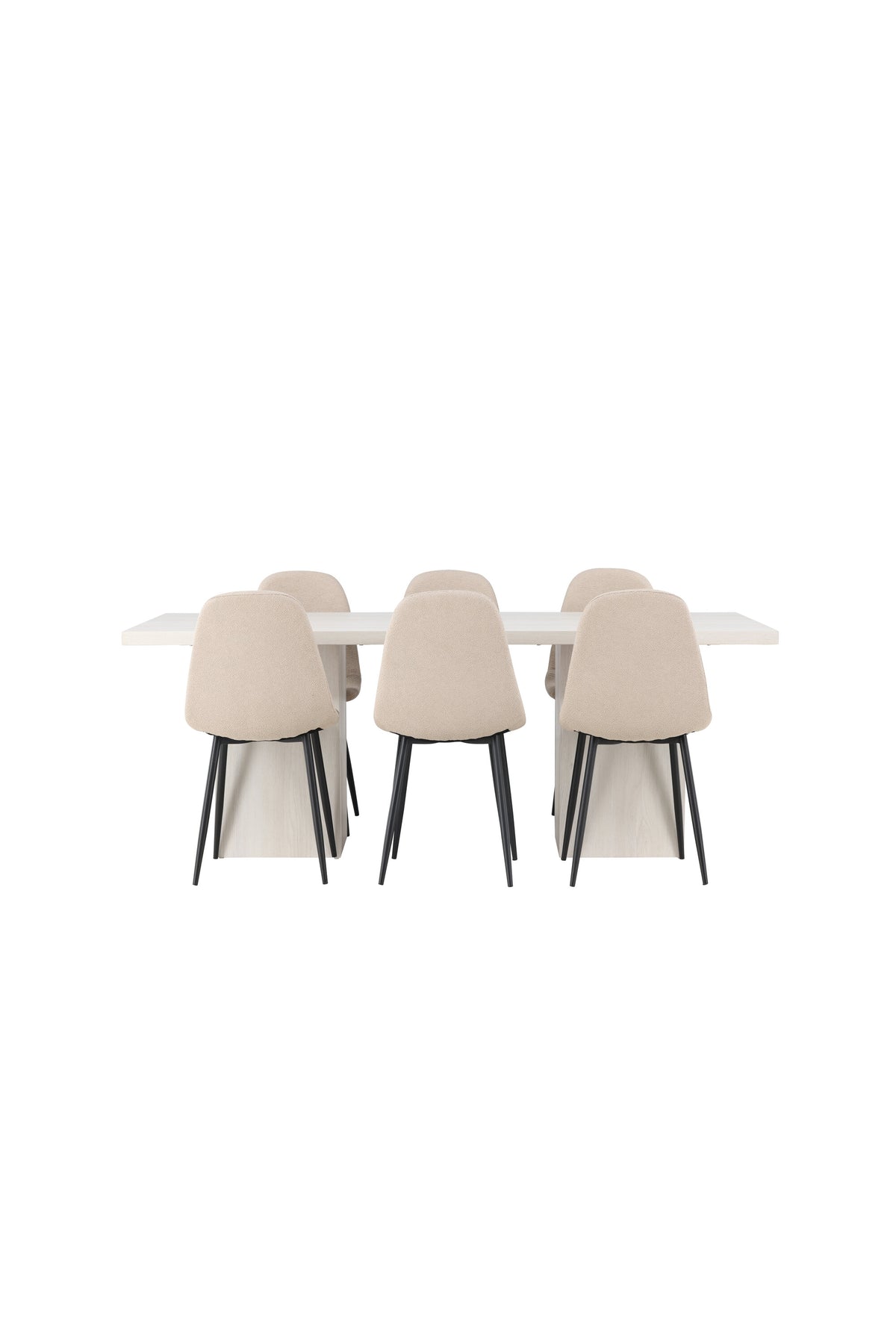 Olga Dining Table with Polar Chairs