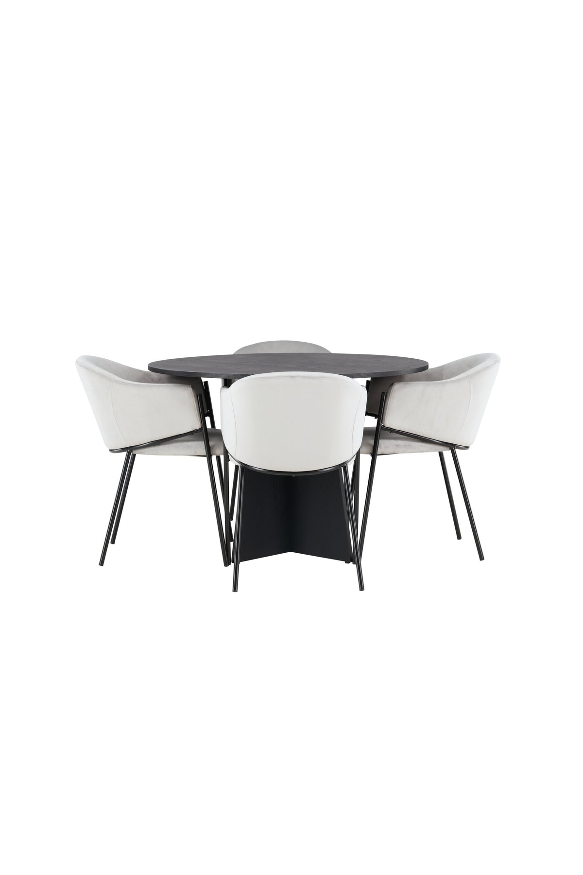 Bootcut Dining Table with Evelina Chairs