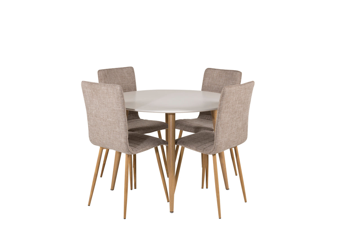 Plaza Dining Table with Windu Chairs
