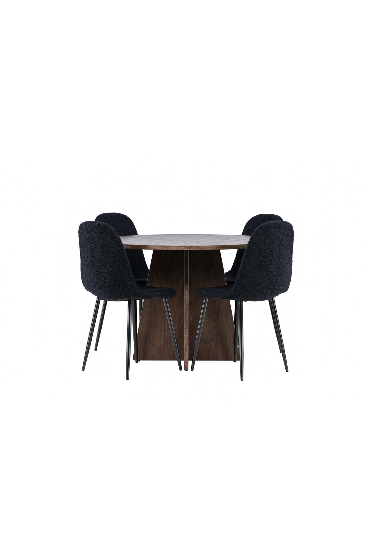 Bootcut Dining Table with Polar Chairs