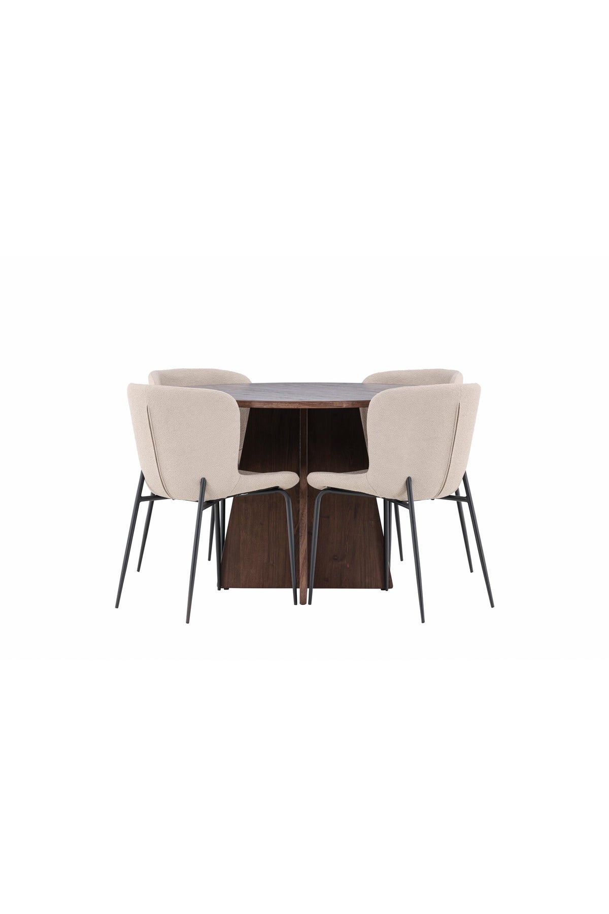 Bootcut Dining Table with Modesto Chairs