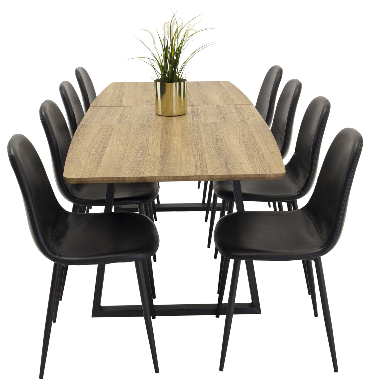 Inca Dining Table with Polar Chairs