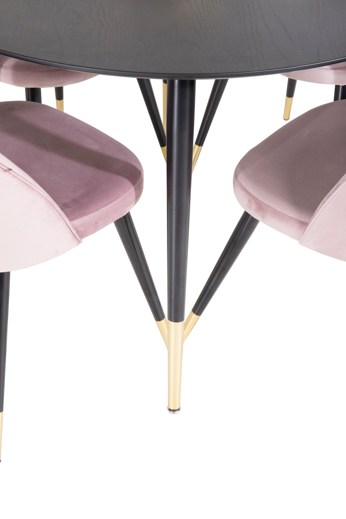 Dipp Dining Table with Velvet Chairs