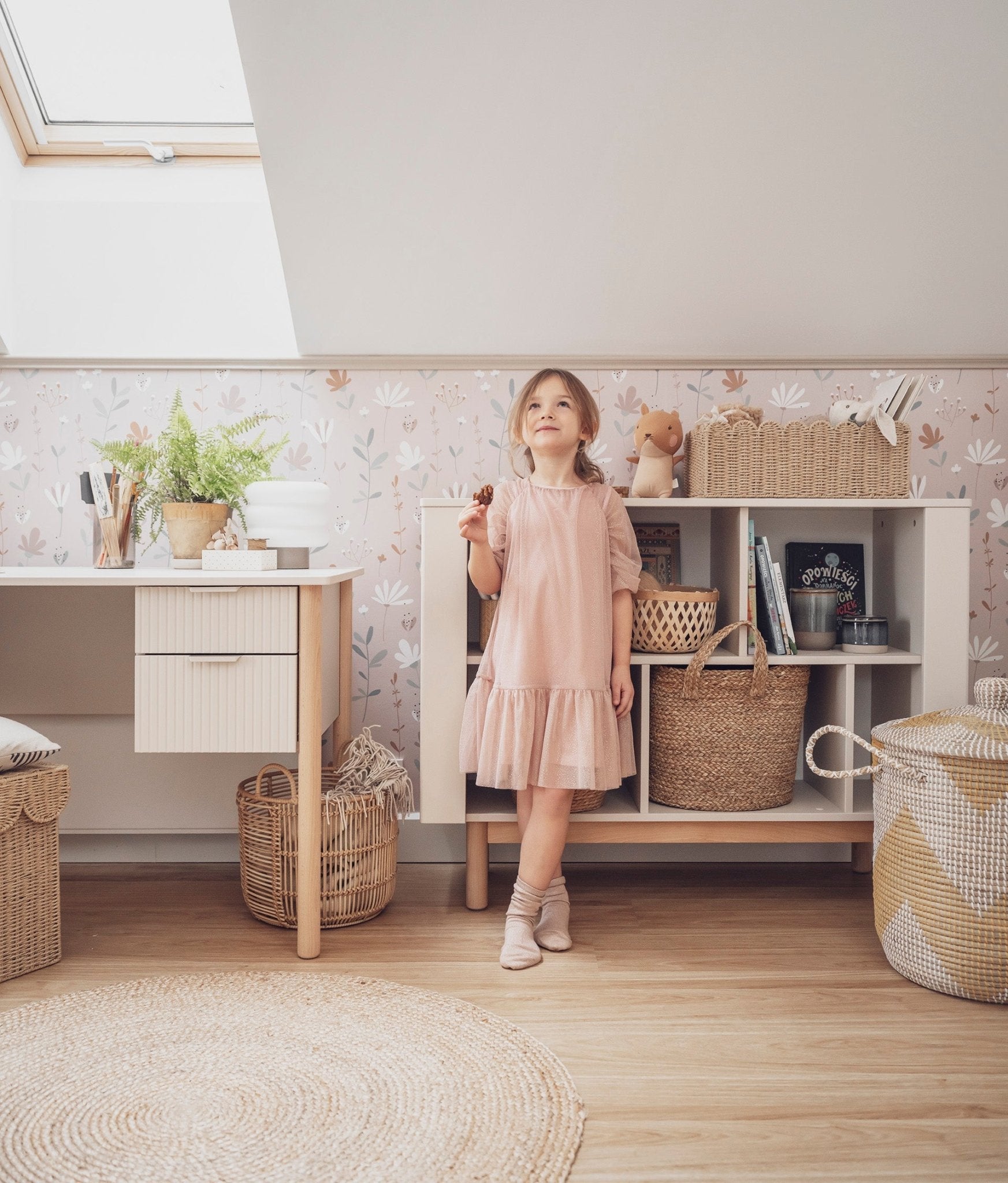 Maja Bookcase low, Champagne color - Scandinavian Stories by Marton